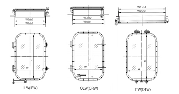Marine Opening Type Rectangular Window