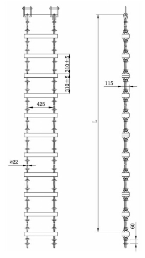 Wood Mount Ship Rope Ladder 