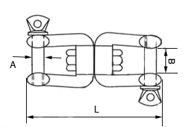 Stainless Steel European Jaw and Jaw Swivel  