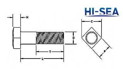 Eye Bolt with Square Head and Nut