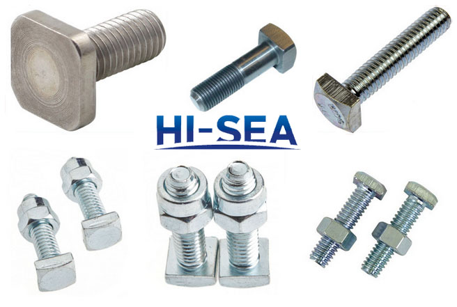 Eye Bolt with Square Head and Nut