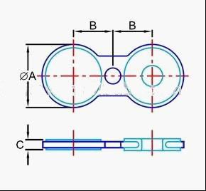 stainless steel figure 8 flanges (Spectacle Flanges)