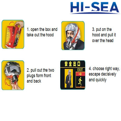 Fire Escape Gas Hood Fire Fighter Mask