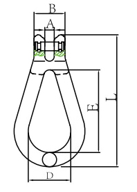 G80 Clevis Pear Shape Link