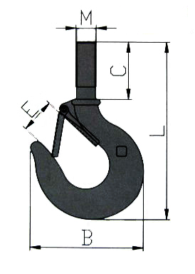 G80 US Type Shank Hook with Latch