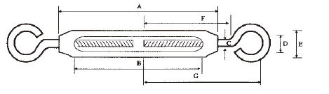 Korean Type Turnbuckle with Eye and Eye
