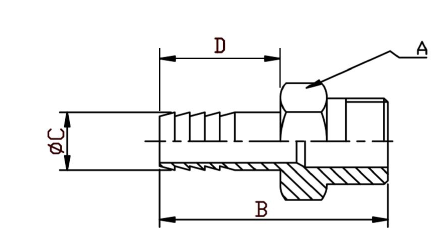 High-quality steel Hose Tail