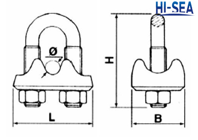 Italian Type Drop Forged Wire Rope Clip