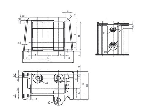 JIS F-2026 Horizontal Roller Fairlead Type BR