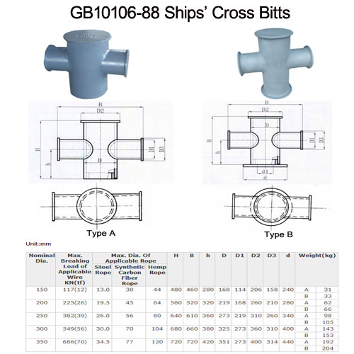 Marine Cross Bollard