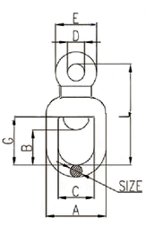 JIS Type Single Eye Swivel