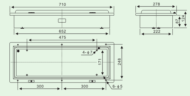 Fluorescent Ceiling Light With Emergency Battery