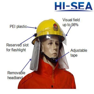 Korea Type Plastic Fire Helmet