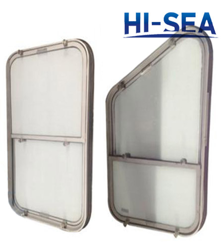Ship Aluminum Fixed Rectangular Window 