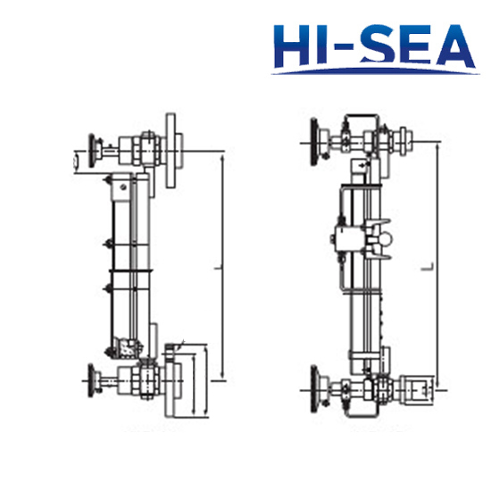 Marine Glass Type Level Gauge
