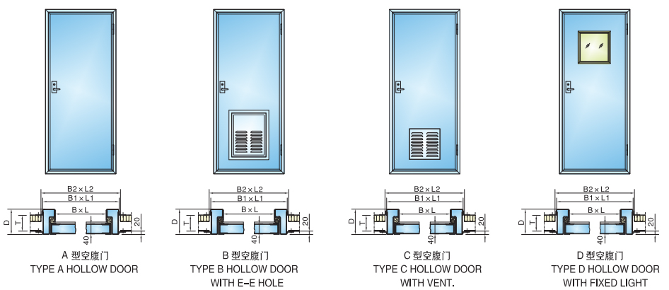 Marine Hollow Cabin Door