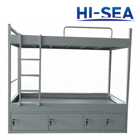 Marine Steel Bunk Bed with Four Drawers
