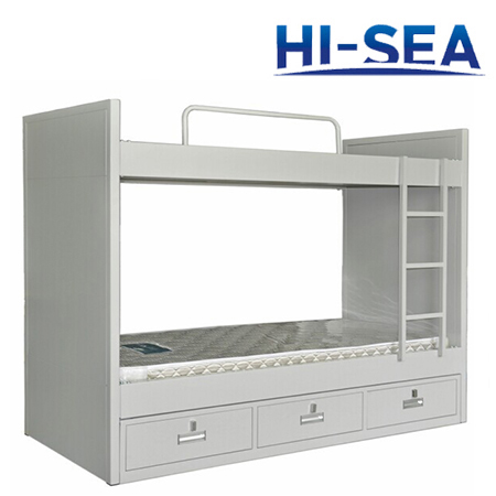 Marine Steel Bunk Bed with Three Drawers