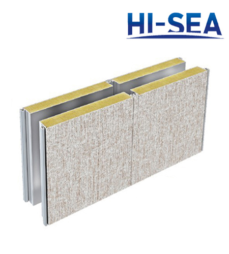 Type C Double-layer Composite Rock Wool Wall Panel