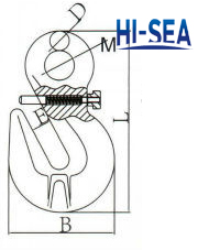 New Style Eye Grab Hook With Safety Pin