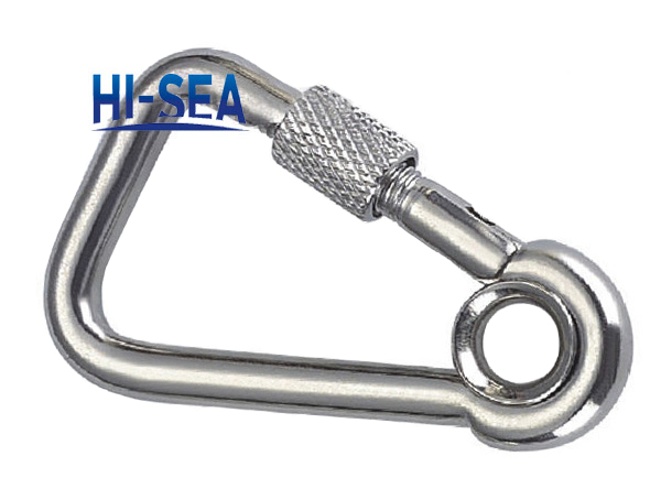 Oblique Angle Snap Hook With Screw and Eye