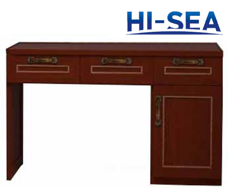Full Aluminum Desk with Three Drawers for Vessel