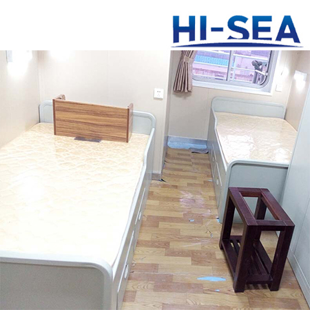 Marine Aluminum Alloy Single Bed with Drawers