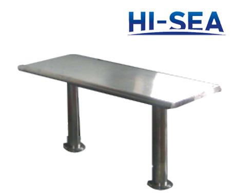 Marine Rectangular Stainless Steel End Table