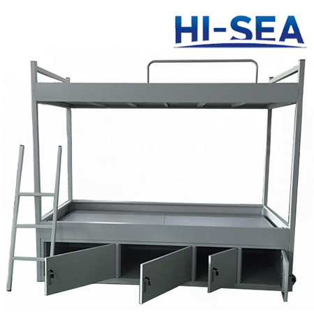 Marine Steel Bunk Bed with Four Drawers