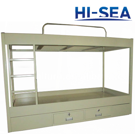 Marine Steel Bunk Bed with Two Drawers