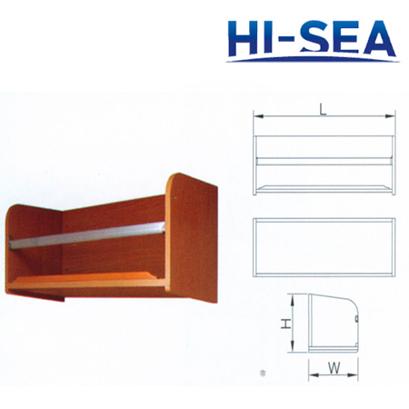 Marine Wood Book Rack