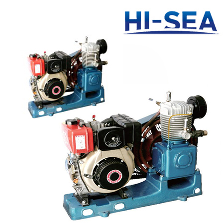 Marine Single-row Medium Pressure Air-cooled Emergency Air Compressor