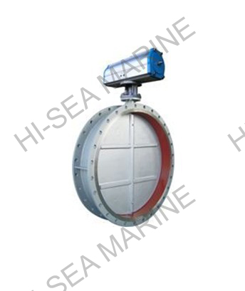 Pneumatic Flue Control Butterfly Valve