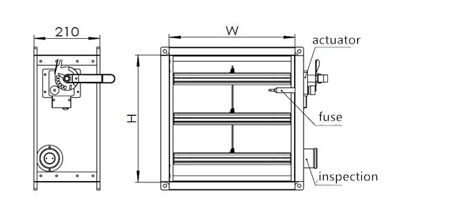 Marine Manual Fire Damper
