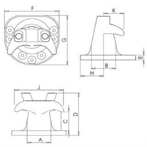 Staghorn type bollard S type