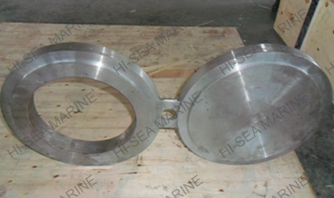 Spectacle spade flange