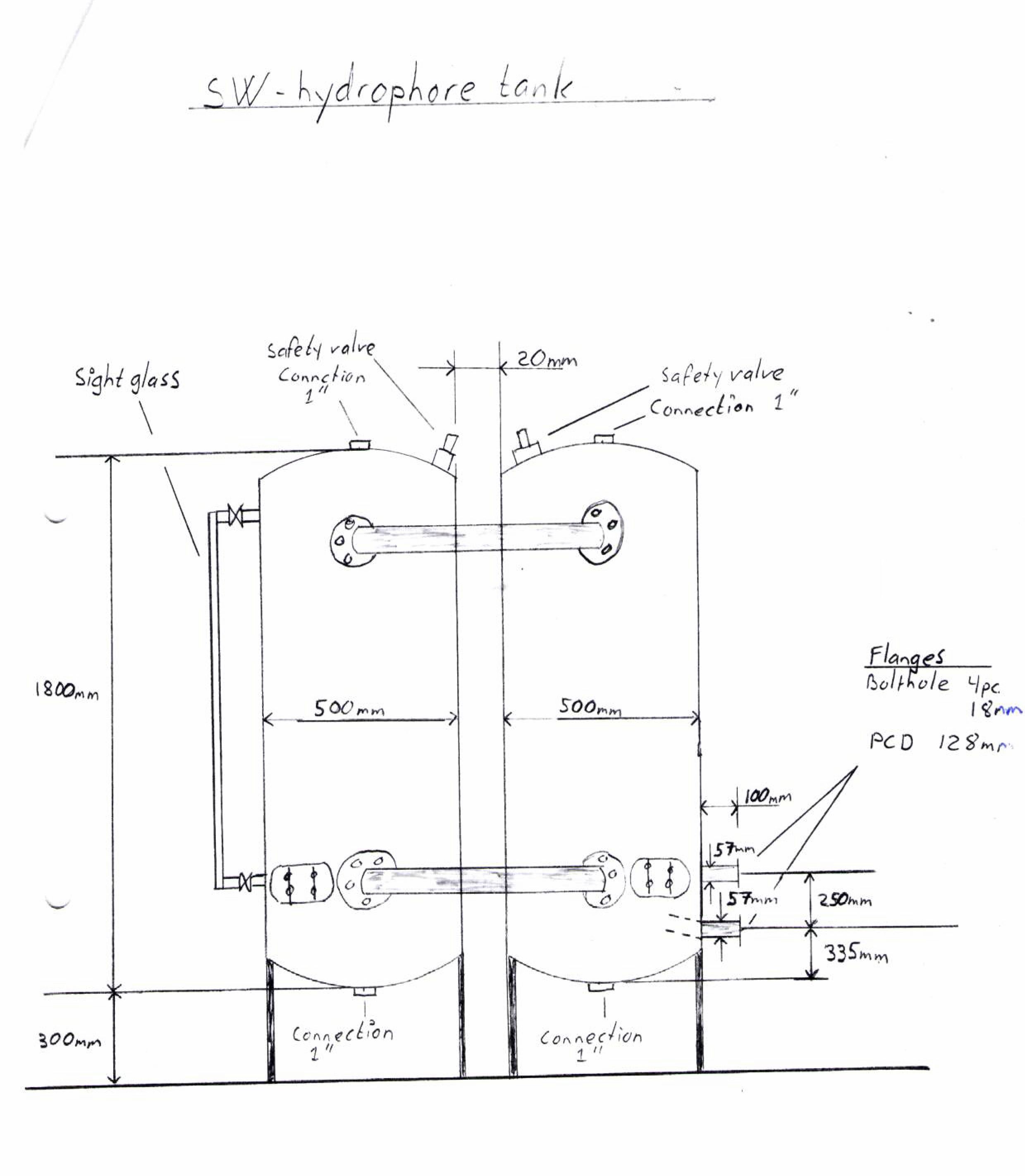 Customized Stainless Steel Sea-water Hydrophore