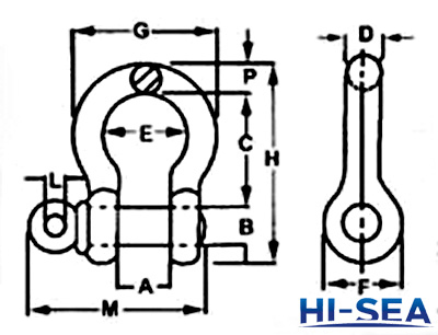U.S Type Bow Shackle G209