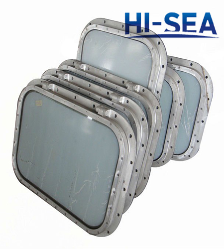 Marine Hinged Rectangular Window