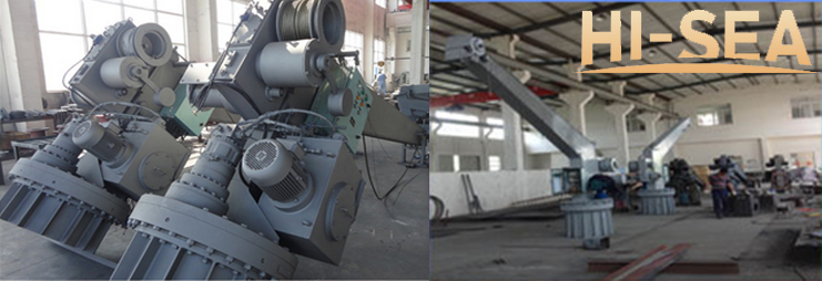 Single Arm Rescue Boat Davit with crane