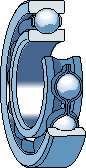 Large Single row deep groove ball bearings
