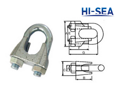 Stainless Steel DIN 741 Wire Rope Clip