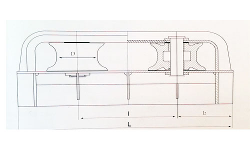 Closed Type Two-Roller Fairlead