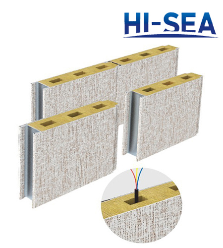 Type A Composite Rock Wool Wall Panel with Cable Slot