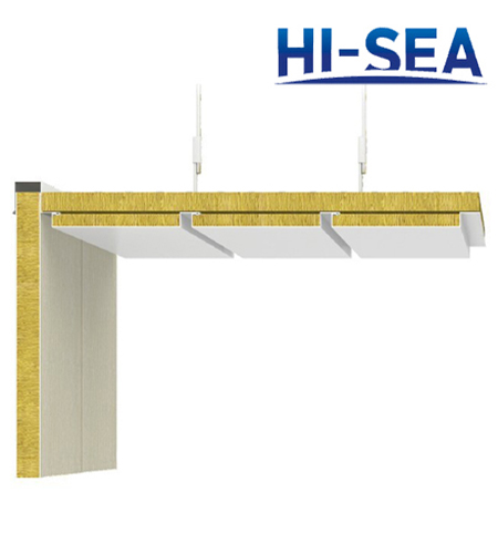 Type D Cockle Composite Rock Wool Ceiling