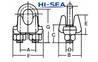 U.S Type  Wire Rope Clip