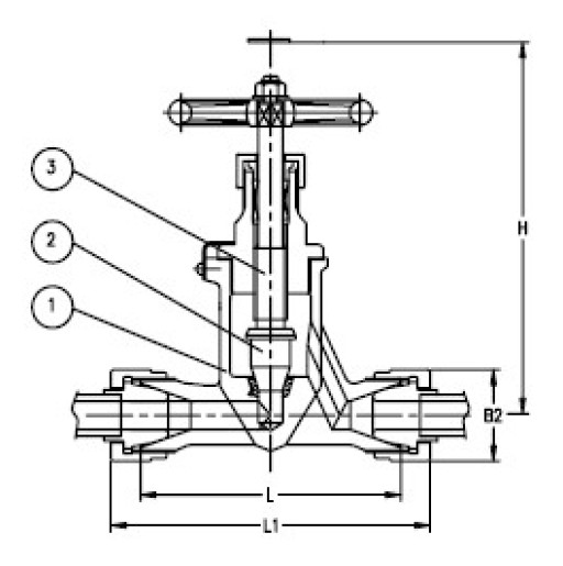 Marine Forged Steel Globe Valve JIS F7336 30k