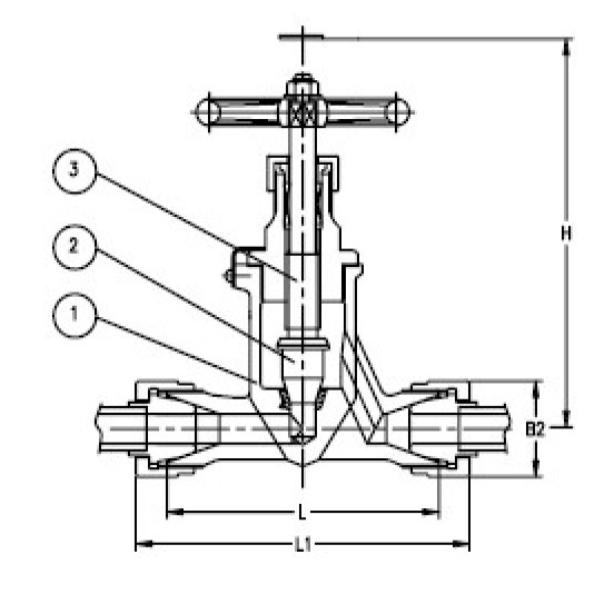 Marine Forged Steel Globe Valve JIS F7329 40k