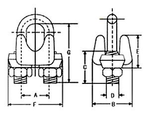 U.S. Type Drop Forged Wire Rope Clip