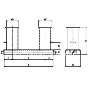 VIS1 Double Bollards 